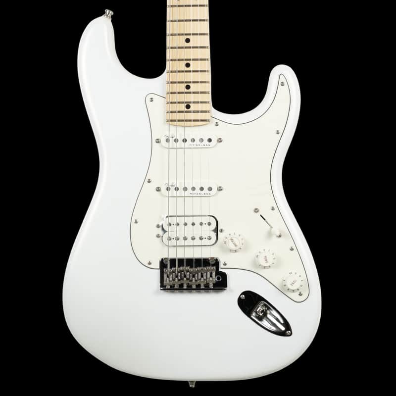 Fender Jaunes Stratocaster HSS - Luna White Satin image 1