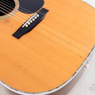 1973 Martin D-45 Vintage Dreadnought Acoustic Guitar w/ Case image 9