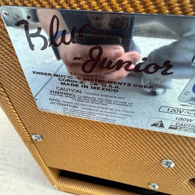 Fender Blues Junior Tweed 15-Watt 1x12" Tube Guitar Combo Amp – Type PR 295 – Used image 11