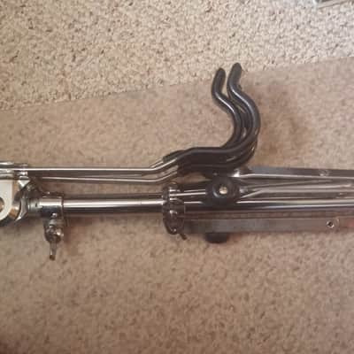Vintage WFL FLAT BASE ATLAS SNARE STAND 1ST GEN CONCERT Riveted Rubber Feet 50s 60s LUDWIG image 4
