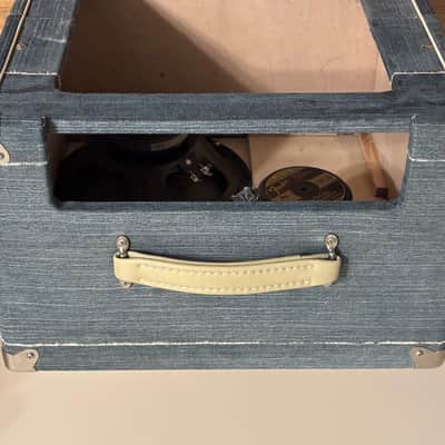 BOUTIQUE one-of-a-kind blue jeans 2x10" Combo Cabinet with Fender V1030 Speakers L@@K ! image 5