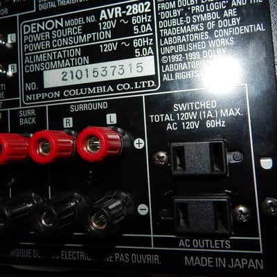 Denon AVR-2802 monster receiver image 4