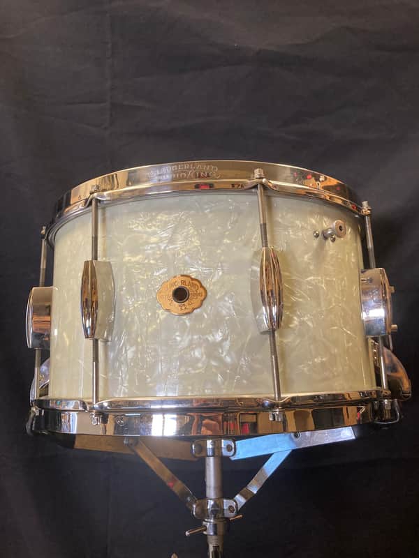 Slingerland - 8x14" Radio King 1940s-50s, 3 Ply, Deep Concert / Dance Model Snare Drum - Marine Pearl/Nickel STUNNING!! image 1