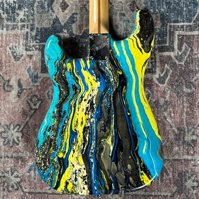 1983 Fender Blue Bowling Ball Stratocaster Vintage 1/105 USA Electric Guitar! image 8