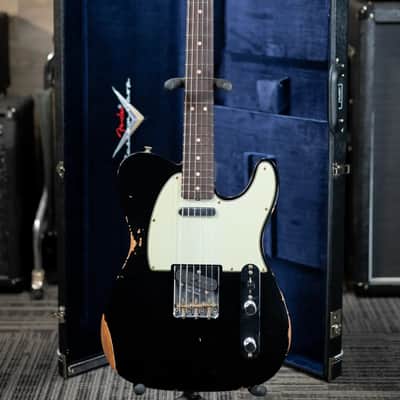 Fender Custom Shop LR25 1963 Telecaster Electric Guitar - Relic Black with Hardshell Case image 12