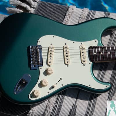 2017 Fender MIJ Hybrid '60s Stratocaster - Sherwood Green Metallic - USA Vintage PU's - Pro Set Up w Perfect Frets/Action/Intonation ST-62 MIJ image 9