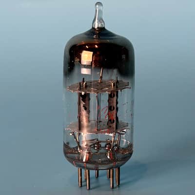 1960s RCA 12AV7 Vintage Gray Plate Halo Getter Vacuum Tube! T601 image 4