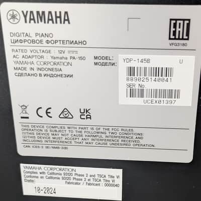 Yamaha YDP145B Arius Series 88 Key Digital Piano in Black - UPS Return project image 4