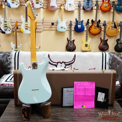 Fender Custom Shop Vintage Custom '59 1959 Hardtail Stratocaster Time Capsule Package Faded Aged Sonic Blue 7.35 LBS image 9