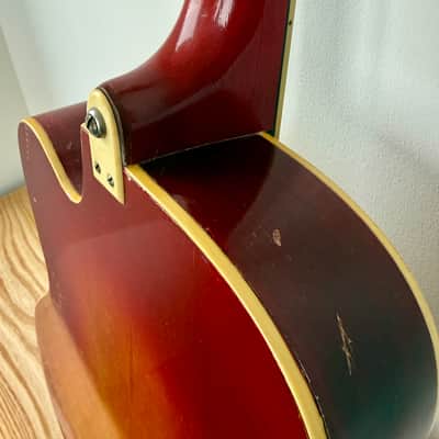 Silvertone 1382L Thin Twin Jimmy Reed 1950's - Cherry Sunburst image 11
