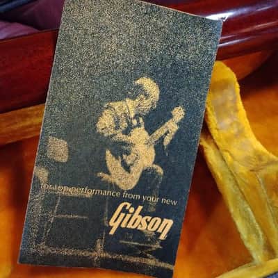 Vintage 1963 1 Owner Gibson EB-0 Cherry OHSC Strap Hang Tag Free Shipping! image 6