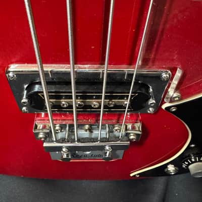 Burns Baldwin Baby Bison Bass - Clean and Original - with Burns Guitar Pickup - Original Case image 9