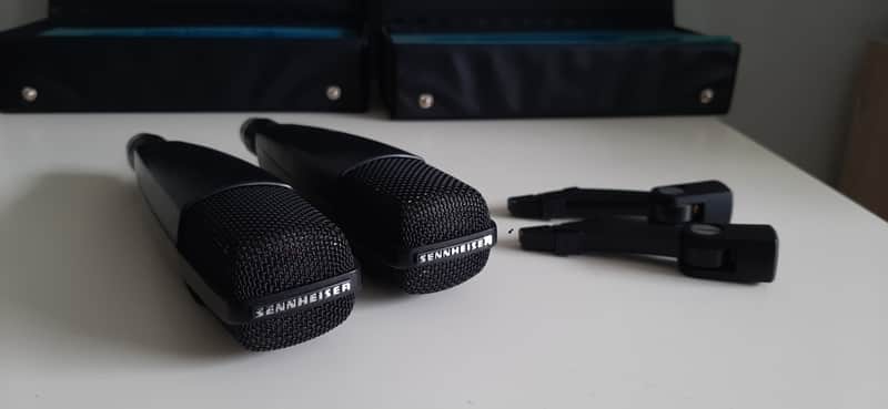Set of 2x Sennheiser MD 421-U4 matched serials Cardioid Dynamic Microphones 1960s - 1990s - Black image 1