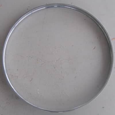 Chinese 22" Bass Drum Rim 2010s - Chrome/Black image 2
