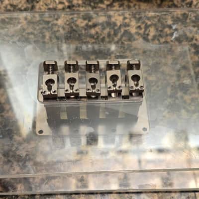 2TEK 5 Sting Bass Bridge - Unpolished Stainless Steel imagen 8