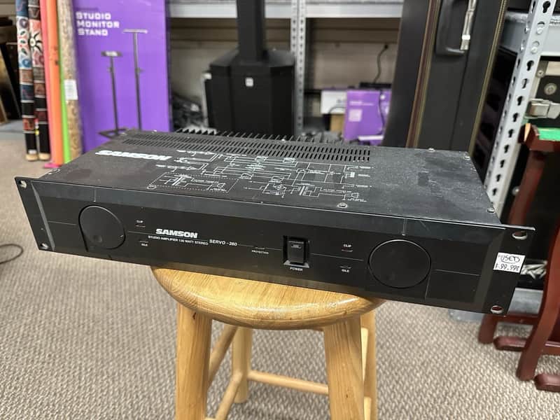Samson Servo 260 Rackmount Studio Power Amplifier 130W image 1