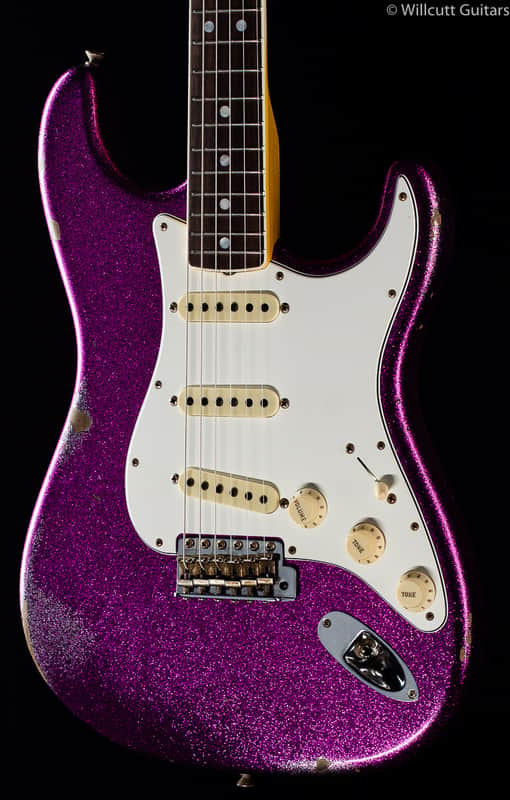 ギター Fender custom shop 2017NAMM LTD 1967 Fender Custom Shop NAMM LTD 1967 Strat Magenta Sparkle (147) | Reverb