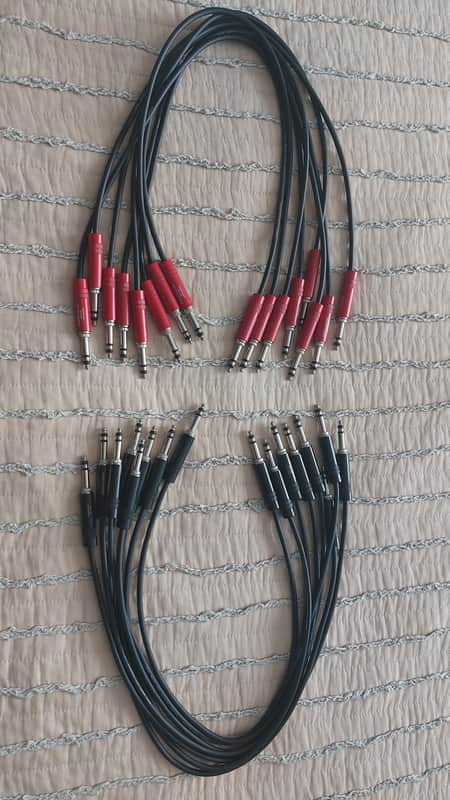 Patch cables Mogami 2552 + Neutrik NP3TB for patchbay (16 cables) image 1