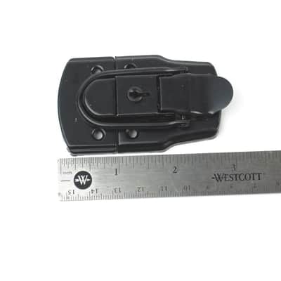 Drawbolt Closure Latch for Guitar Case with Lock and key ,Black 45x72mm image 3