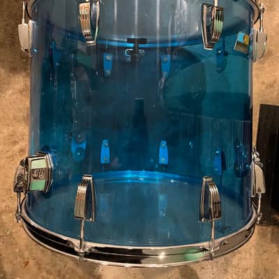 Ludwig Vistalite 18” floor tom 70s - Blue image 4