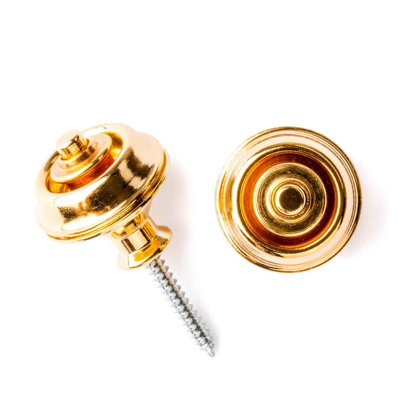 Dunlop - SLS1034G - Dual-Design Strap Retainers - Set - Gold (SLS1034G) image 1