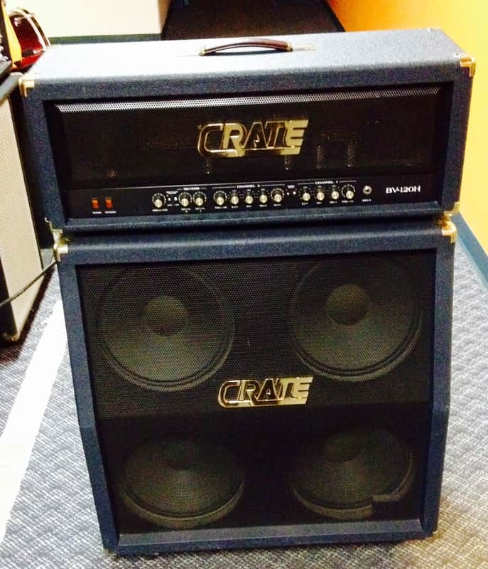 Crate Blue Voodoo BV-120H and BV412 4x12" Cab    Blue image 1