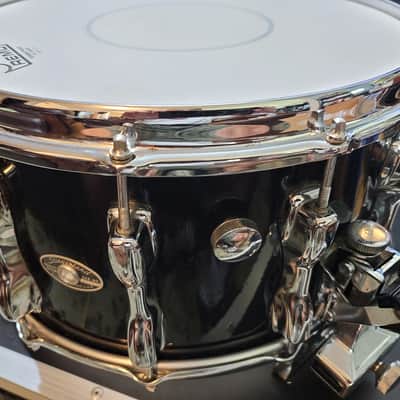 RARE Vintage Slingerland Snare Drum - Magnum w/Slapshot Strainer Early 1980s Black - 14x8 image 1