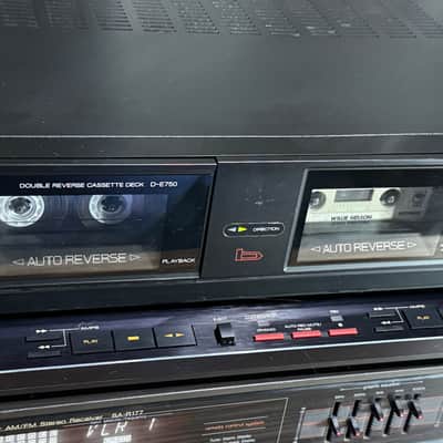Sansui D-E750 Double Reverse Cassette Deck Tested Japan image 3
