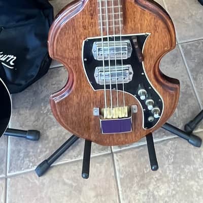 1966 Ibanez Violin Bass 462 Solid Mahogany 34" scale Maxitone MIJ Japan image 1