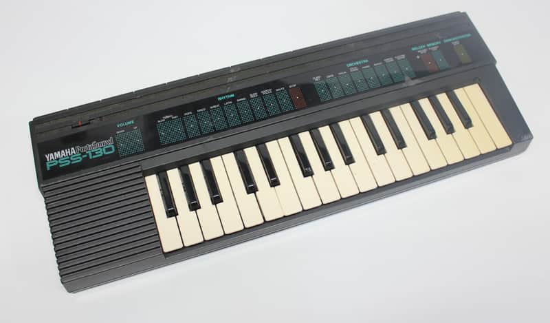 Vintage Yamaha Portasound Keybaord Synth PSS 130 Synthesizer Lo Fi image 1