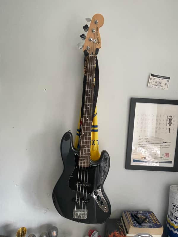 Squier Affinity Jazz Bass - Charcoal Frost Metallic image 1