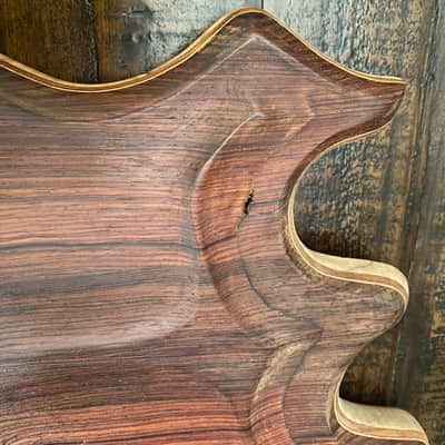 Scarlet Fire Guitars Rosebud Prototype Jerry Garcia Doug Irwin Alembic Tiger Style guitar body project Grateful Dead Cocobolo image 9