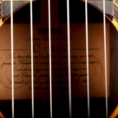 Yamaha C-400 1981 Concert Classical Guitar, Solid Spruce, IRW Japan image 4