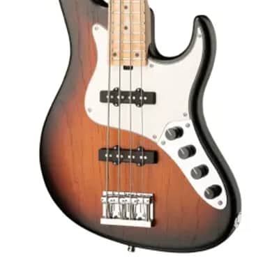 Sadowsky MetroLine 24-Fret Vintage J/J Bass-Swamp Ash Body-4 String-Almond Sunburst Transparent Satin image 4
