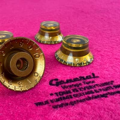 Aged CAB Knob Set for Les Paul® '59 Control – Vintage Reproduction image 7