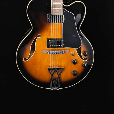 Ibanez Artcore AF75 - Vintage Sunburst w/ Hard Shell Case - USED image 2