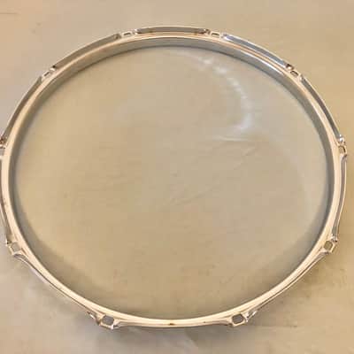 Set of DW Design Series 14” Hoops 10 Hole Snare Drum, Chrome, Workshop, 2.3mm Rims image 4