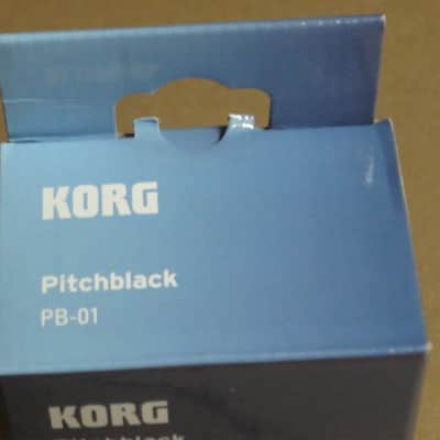 generally clean (has a couple imperfections) Korg EMPTY Box & original Owner's Manual for PB-01 Pitchblack Chromatic Pedal Tuner (Limited Ed Brushed Nickel PB-01-BN) NO pedal, mid 2016, BOX + Manual ONLY for Pitchblack BN Pedal Tuner image 13