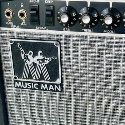Music Man 112 RP One Hundred 100-Watt 1x12" Guitar Combo with Phaser 1980 - 1984 - Black with Black Badges image 7