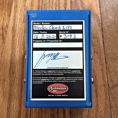 Sabbadius Electric Church BC183 Silicon Fuzz Pedal image 6