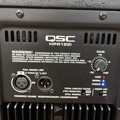 USED QSC HPR 122i 12" 2-Way Active Powered PA DJ Speakers w/ Covers, Stand, Power Supply 2 of 2 image 3
