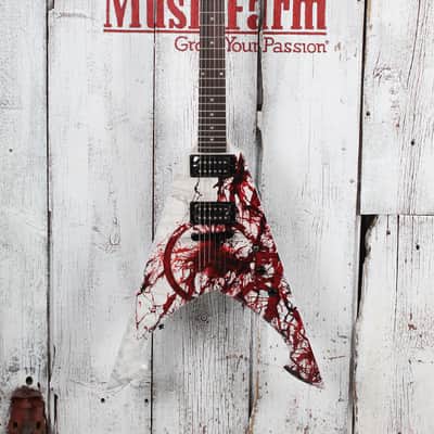 Dean Michael Amott Tyrant X Splatter Electric Guitar Custom Splatter Graphic image 2