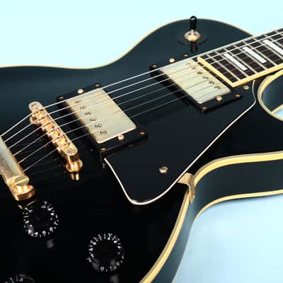 1989 Epiphone Les Paul Custom LPC-80 Open Book Ebony 1st Year image 12