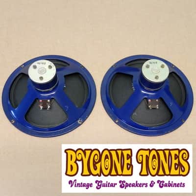 Pair Vox AC10 Blue Elac 10N/81 Alnico Speakers (10") - Pulsonic Cones image 1