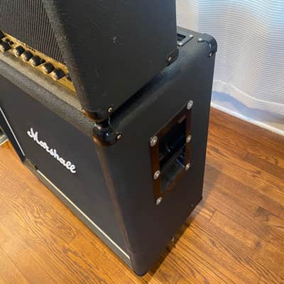 Marshall JCM 2000 TSL 100 Triple Super Lead 3-Channel 100-Watt Guitar Amp Head & Marshall 1960 Vintage 4x12 Speaker Cabinet on wheels image 7