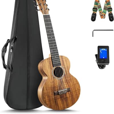 6 String Guitar Beginner Travel Guitar Gigbag Kit image 1