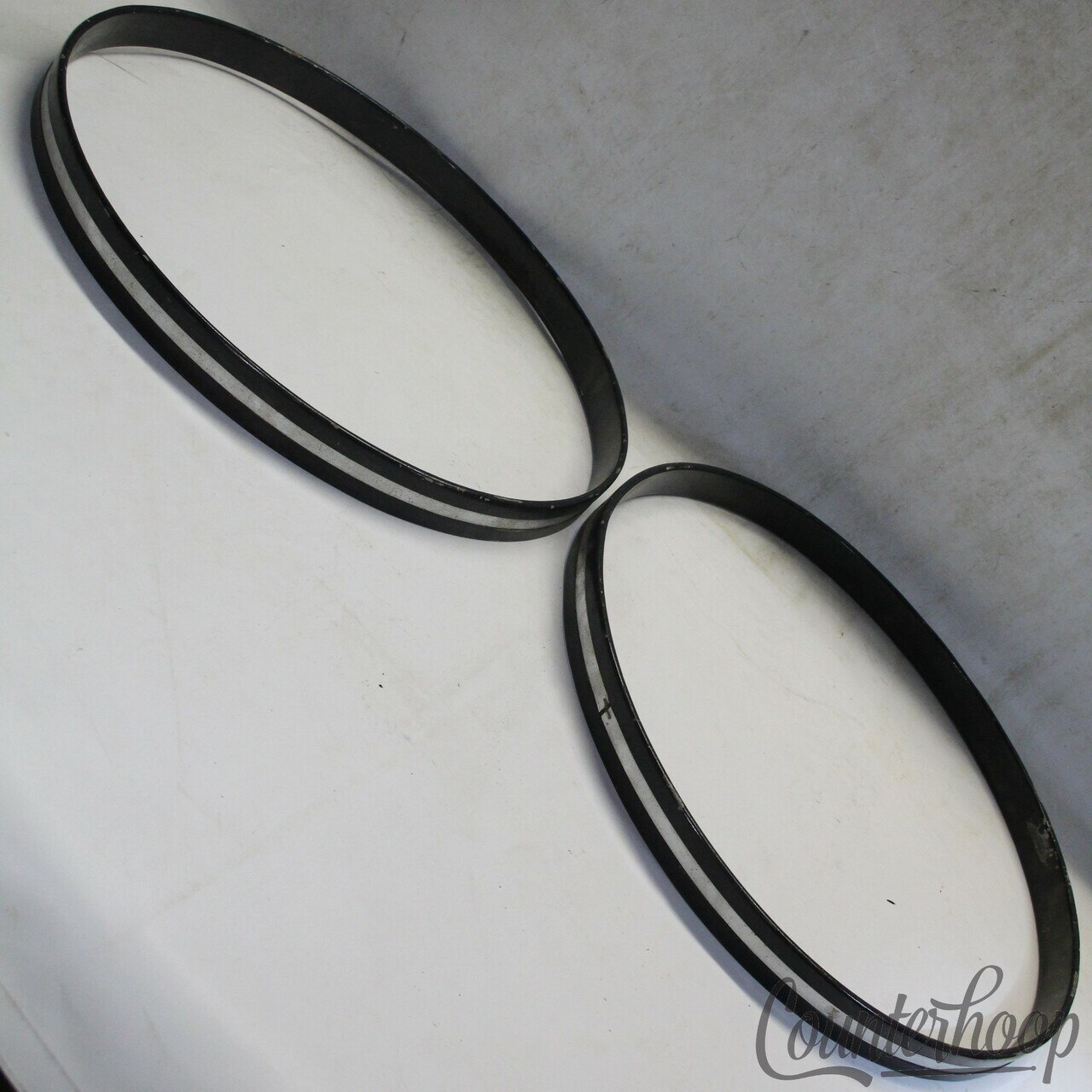 Slingerland 22" COW Wood Hoops Set 2x Chrome Over 1-Ply Maple Vintage 70s USA* — main photograph