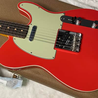 NEW! Fender Custom Shop Flamethrower Telecaster Custom - NOS - Modern Specs - Texas Special Pick-Ups - AAAA Flamed Neck - Fiesta Red - Authorized Dealer - 7.7lbs - G07041 image 8