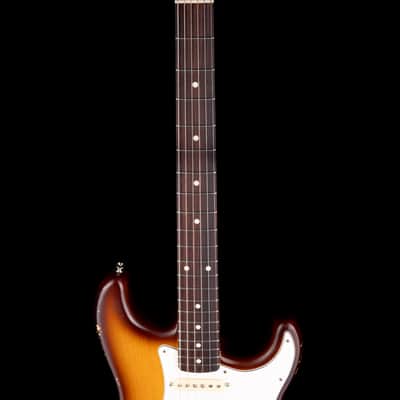 Used Partscaster S-Style Whiskey Sunburst Electric Guitar image 7