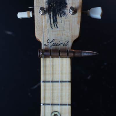 4 string cigarbox style bear skull guitar Spirit image 10